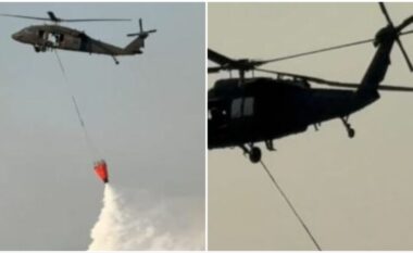 Zjarret në Patos e Mallakastër/ Forcat e Armatosura në terren, ministri Vengu ndjek nga afër operacionin për shuarjen e flakëve