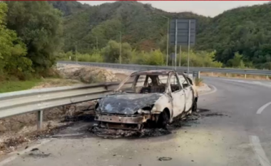 Gjendet një makinë e djegur pa targa në rrugën e Kuçit pranë urës së Laskut në Vlorë
