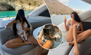 Zaimina Vasjari shkëlqen në pozat e reja nga jahti luksoz, ndërsa vë në pah linjat trupore në paraqitje me bikini