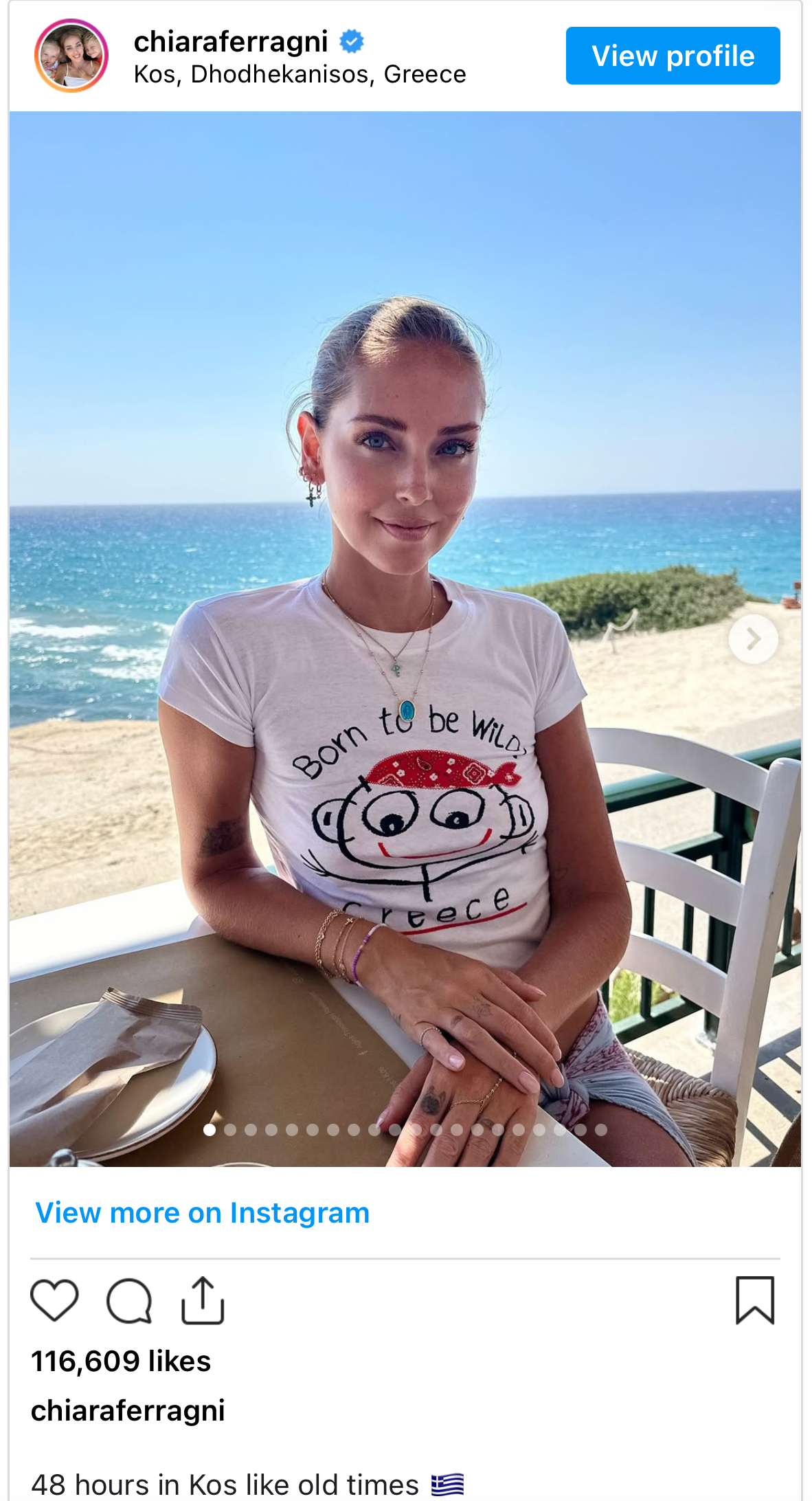 Chiara Ferragni bëhet nostalgjike  Kujton pushimet e fëmijërisë në Greqi  FOTOT 