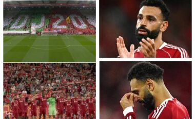 Britma, koreografi në “Anfield” në kujtim të Diogo Jotës, Salah shpërthen në lot (FOTO+VIDEO)