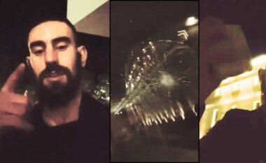 Ky është 27-vjeçari që theu me gurë xhamat e Bashkisë Korçë, pamjet i publikoi edhe në rrjetet sociale