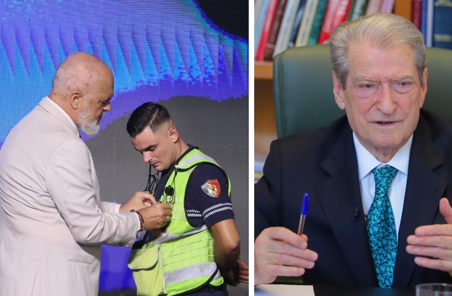 Berisha ironizon dekoratat e Ramës për punonjësit që fikën zjarret: Mund t’i kishte dhënë edhe “Lopata Ari”, u vodhën 50 milionë euro nga Balluku në Tunelin e Llogarasë, mund të ishin blerë 10 avionë me…