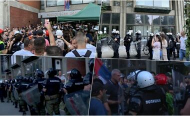 Protestat në Serbi nuk ndalen/ U përzunë nga godina e Universitetit, studentët e Juridikut hyjnë me forcë, dekani thërret xhandarmërinë (VIDEO)