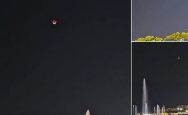 VIDEO+FOTO/ “Hëna e plotë e grurit” edhe mbi Tiranë, Rama: Eklipsi spektakolar