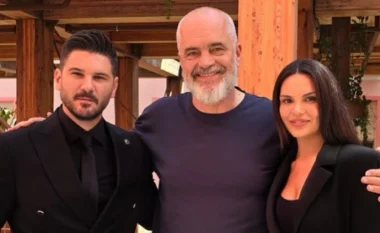 Aktori turk Tolgahan Sayisman dhe Almeda Abazi takojnë kryeministrin Edi Rama