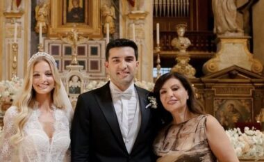 FOTOT/ Djali i saj kurorëzoi dashurinë me modelen e njohur në Romë, Topalli ndan momente nga dasma luksoze