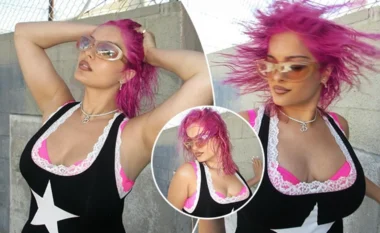 Bebe Rexha me ndryshim drastik, vjen me flokë rozë të theksuara në paraqitjen e fundit