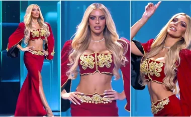 Brikena Selmani mahnit me veshje tradicionale shqiptare në “Miss Grand International 2025”