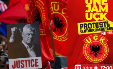 Mbahet sot në Tiranë, protestë në mbështetje të ish-krerëve të UÇK-së në Hagë. Ali Ahmeti: Ka dimension kombëtar, do të organizohet edhe në Shkup