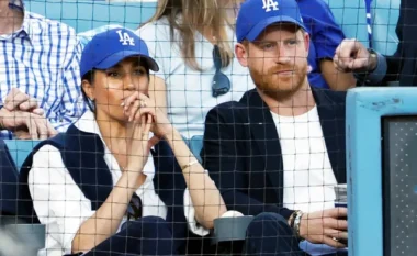 FOTO/ Një mbrëmje mbretërore në stadium: Çfarë i bashkoi Meghan dhe Harry me tifozët e Dodgers?