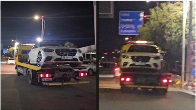 Pesë orë nga atentati që tronditi vendin  Policia largon automjetin luksoz tip  Mercedes Benz S  nga vendi ku mbeti i vrarë Gilmando Dani dhe u plagos rëndë miku i tij