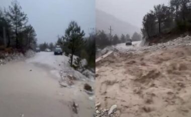 Moti i keq me reshje shiu përfshinë Shkodrën, bllokohen 5 automjete dhe 9 persona