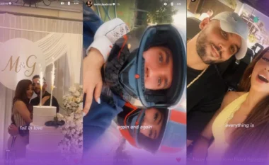 Melinda Ademi i dedikon një urim plot dashuri të fejuarit të saj për ditëlindje