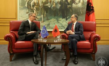 Presidenti Begaj takim me ambasadorin Gonzato: Reformat duhet të vijnë në bashkëpunim me institucionet e BE