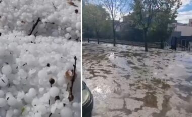 Shi dhe breshër në Gramsh, “përmbyten” rrugët