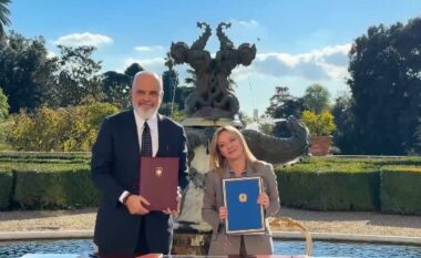Mbledhja e përbashkët qeveritare Shqipëri–Itali/ Rama dhe Meloni firmosin marrëveshje strategjike për bashkëpunim në sektorë kyç