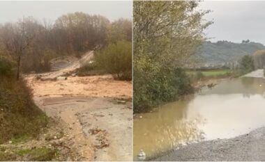 Reshjet e dendura të shiut shkaktojnë dëmtime rrugësh dhe urash në Qarkun e Kukësit dhe Tropojës! Si paraqitet gjendja në veri të vendit