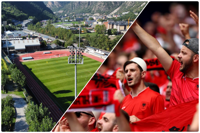 E PABESUESHME  Andorra  vishet  kuqezi  75  e stadiumit me tifozë shqiptarë  ja sa bileta janë shitur