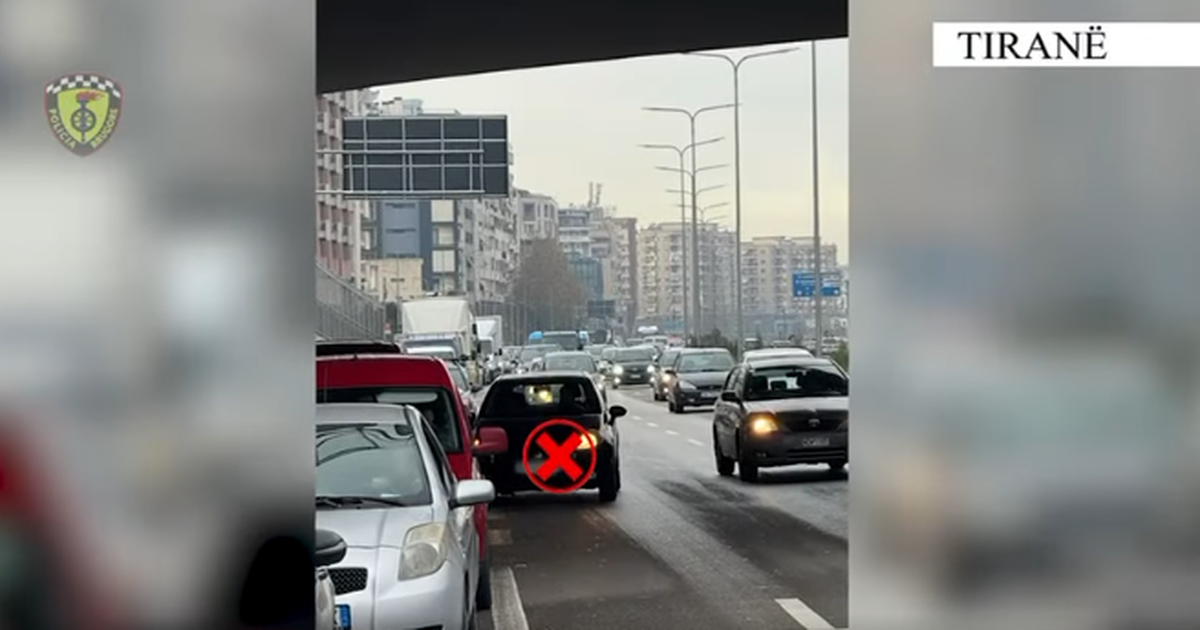 Rrugorja e Tiranës me  dorë të hekurt   136 gjoba në 48 orët e fundit  11 shoferë të arrestuar