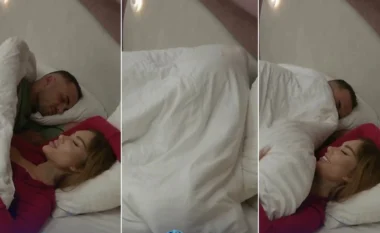Momente të nxehta në BBVK 4: Eduard Kuçi dhe Bia Khalifa me gjeste të mbuluar me jorgan