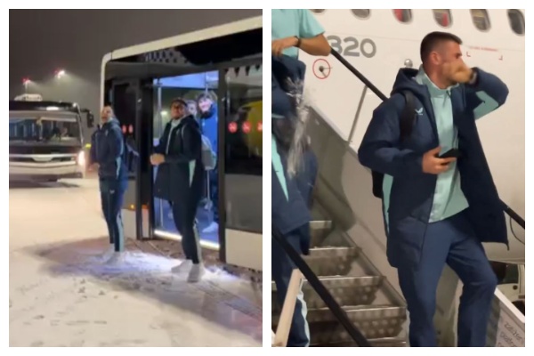 Atmosferë magjike në prag festash, futbollistët e klubit spanjoll gëzojnë si fëmijë dhe luajnë me topa bore (VIDEO)