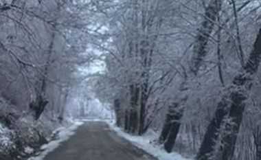 Mëngjesi i bardhë në Kolonjë/ Dëbora pushton malet dhe krijon pamjet magjike (VIDEO)
