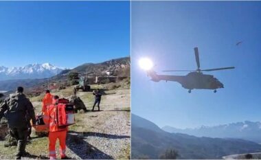 E RËNDË/ Fëmija goditet nga mushka në kokë, niset me helikopter drejt spitalit sepse rruga është e prishur