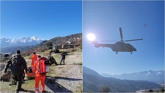 E RËNDË/ Fëmija goditet nga mushka në kokë, niset me helikopter drejt spitalit sepse rruga është e prishur
