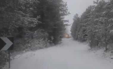 Reshjet e dendura të dëborës bllokojnë rrugën e Thethit/ Drejtuesit e mjeteve ankohen për mungesën e borëpastrueseve (VIDEO+FOTO)