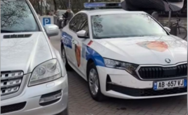 Burg për parkimin dysh/ Erion Braçe publikon foton e “shkelësit” të parë, është pikërisht një makinë policie (VIDEO)