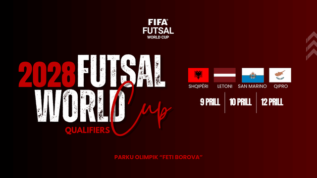 Kupa e Botës në Futsall/ Shqipëria luan në shtëpi, FSHF organizon në prill turneun paraeliminator të grupit E
