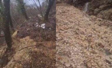 Moti i keq izolon katër fshatra në Libohovë, masivi i dherave bllokon rrugët kryesore