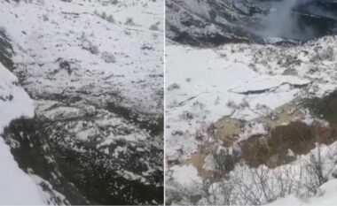 Ndihmë! Jetët tona janë në rrezik”/ Prag katastrofe në Përmet! Rrëshqitje masive dherash, 8 banesa buzë greminës, banori: Shtëpitë dridhen sikur bie tërmet