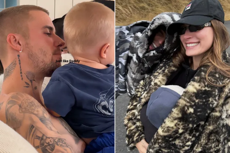  Njësoj si babai    Fotoja e Justin Bieber me të birin bën xhiron e rrjetit