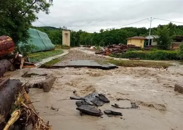 Moti i keq në Kurbin/ Përroi del nga shtrati dhe përmbyt banesa e biznese, paralizohet aksi Milot-Mamurras