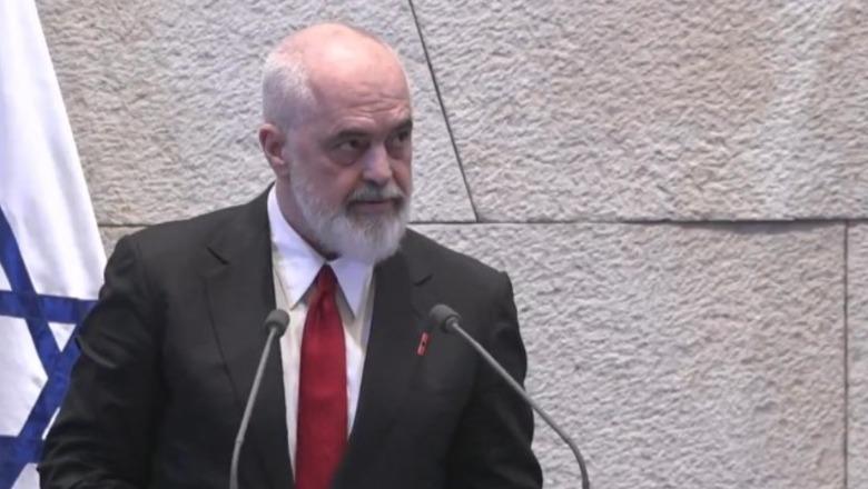 “Të tradhtosh mikun është krimi më i pafalshëm”/ Rama në Parlamentin izraelit: Na merrni floririn, por jo hebrenjtë