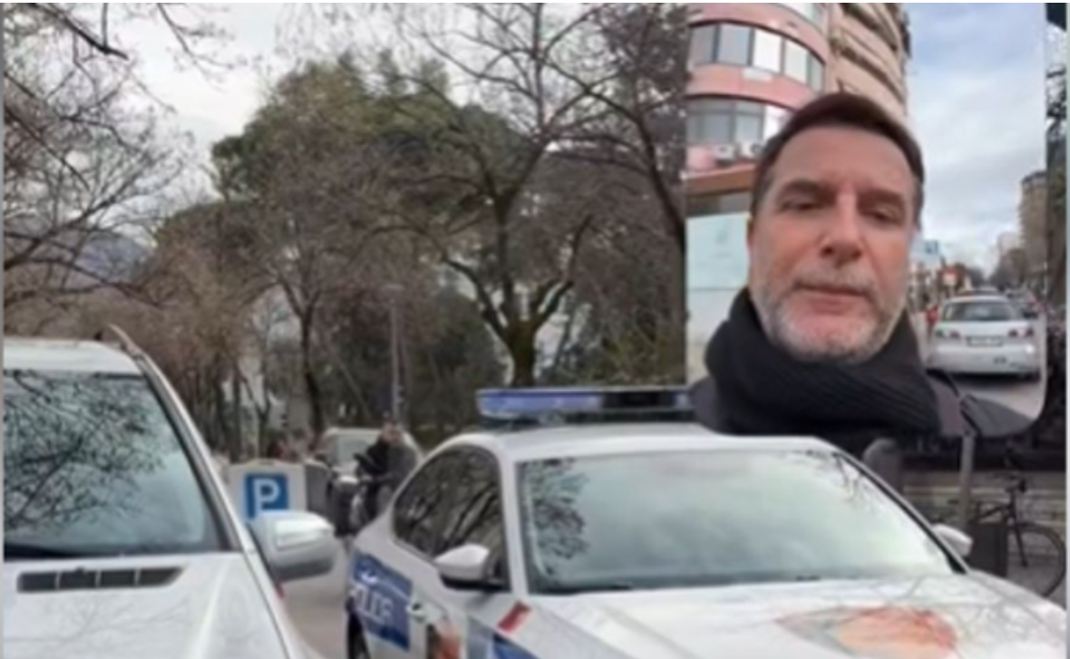 Burg për parkimin dysh/ Erion Braçe publikon foton e “shkelësit” të parë, është pikërisht një makinë policie (VIDEO)