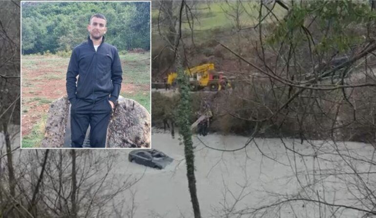 EMRAT/ Ky është 30-vjeçari që e mori rrjedha e ujit gjatë aksidentit në Klos, u braktis nga shoku i tij pas rënies së makinës në përrua (FOTO+VIDEO)