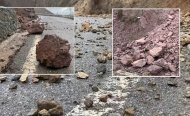 Rënie gurësh në aksin Kukës-Bushtricë, vështirësohet lëvizja e automjeteve