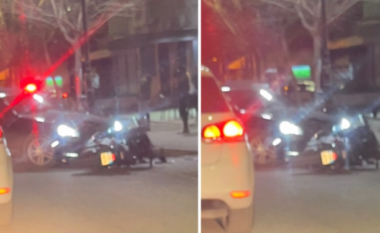 Aksident në Elbasan/ Makina përplas motorin, raportohet për të pl*gosur