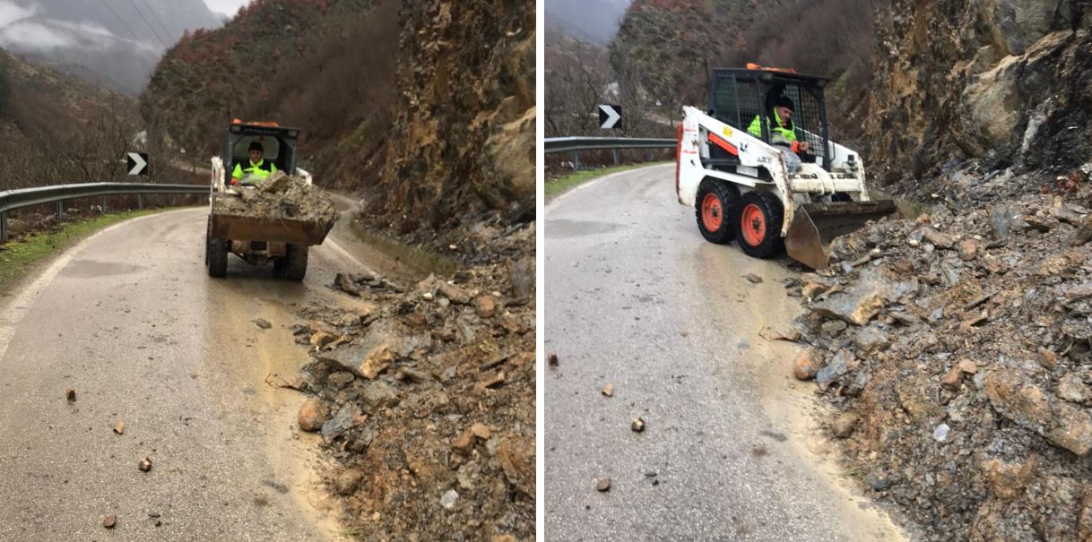 Qarku i Kukësit përfshihet nga reshjet e shiut dhe dëborës