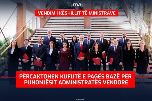 Kufiri i pagës bazë për administratën vendore shkon 57 mijë lekë