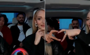 VIDEO/ Brikena, Selin, Mal dhe Miri hipin në makinë për xhiron e tyre në Tiranë