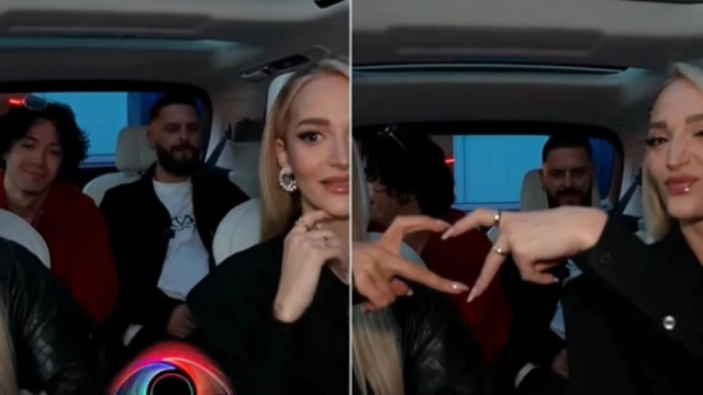 VIDEO  Brikena  Selin  Mal dhe Miri hipin në makinë për xhiron e tyre në Tiranë