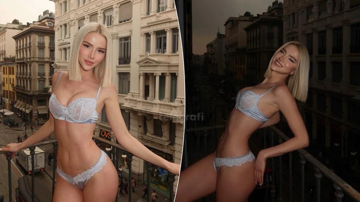 Sara Kolami tërheq vëmendjen nga Milano  teksa pozon në të brendshme