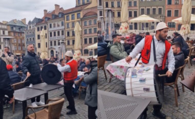 Tifozët shqiptarë pushtojnë Varshavën, nisin këngët dhe vallet para ndeshjes (VIDEO)