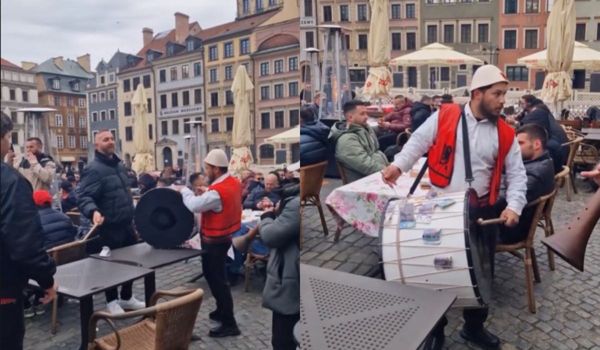 Tifozët shqiptarë pushtojnë Varshavën, nisin këngët dhe vallet para ndeshjes (VIDEO)