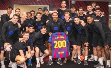 VIDEO/ Barça feston ndeshjen e 200-të të Araujos…
