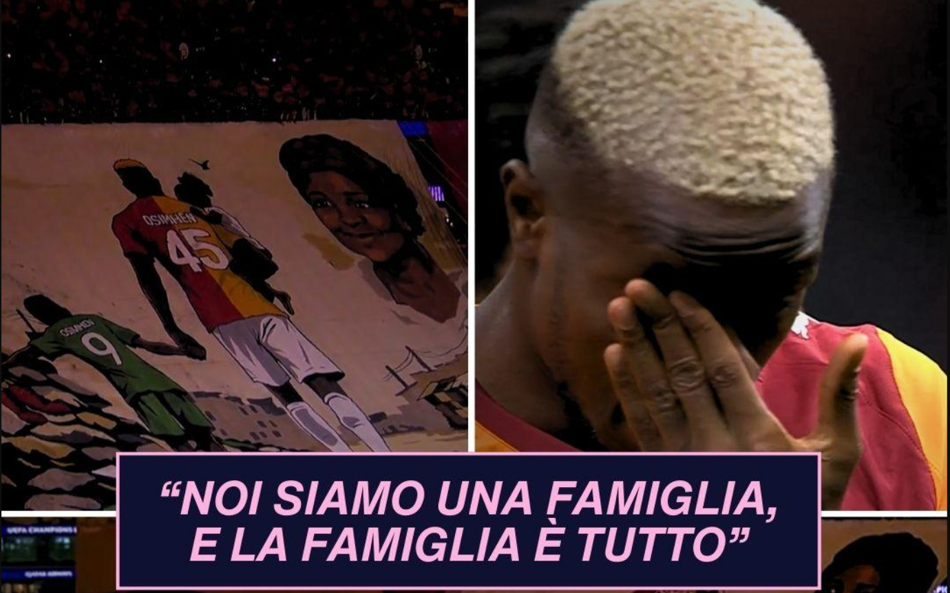 VIDEO  Moment emocionues  koreografia e tifozëve të Gallatasarait që përloti sulmuesin Osimhen